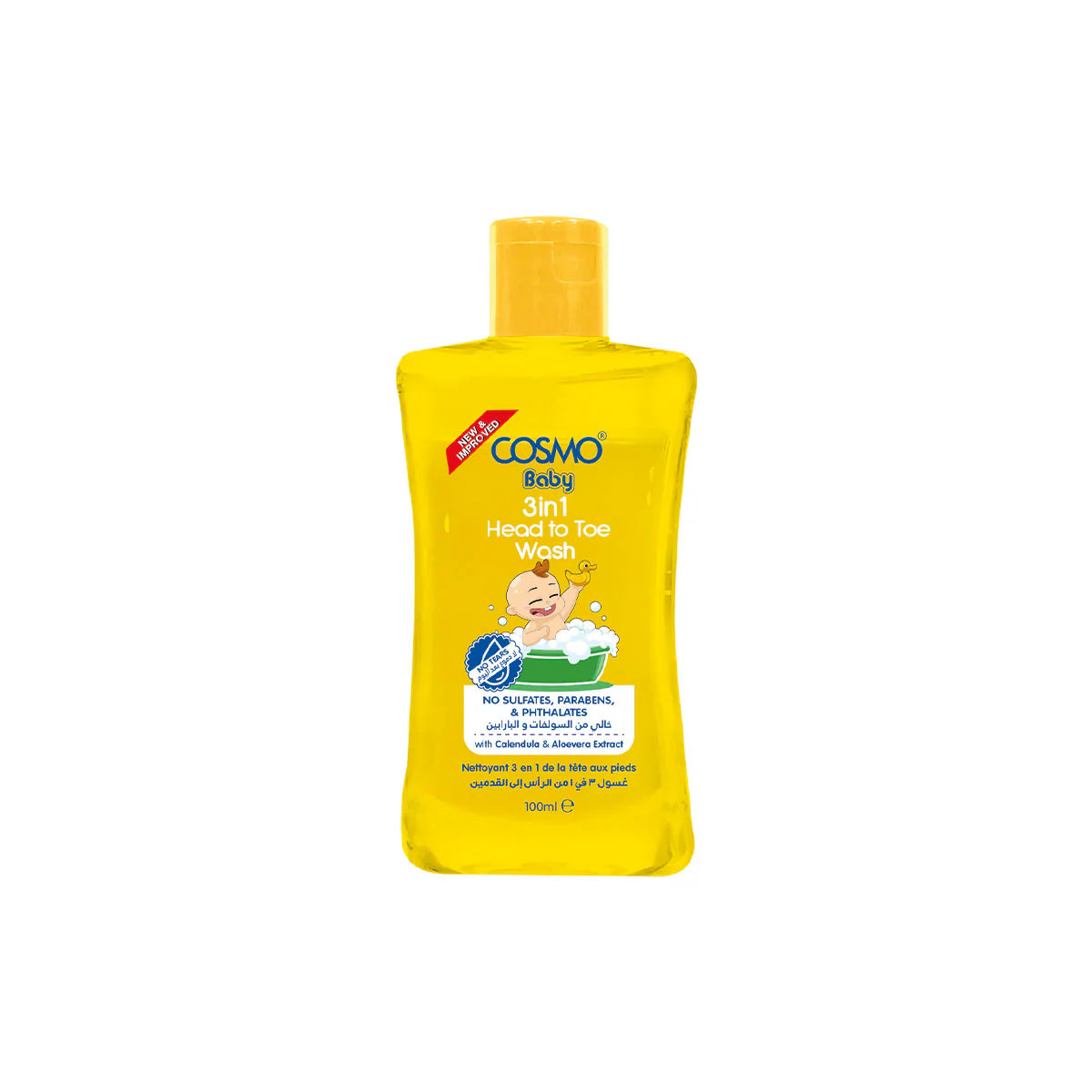 Cosmo 3 in 1 Head To Toe Wash for Hair, Body & Everyday Freshness