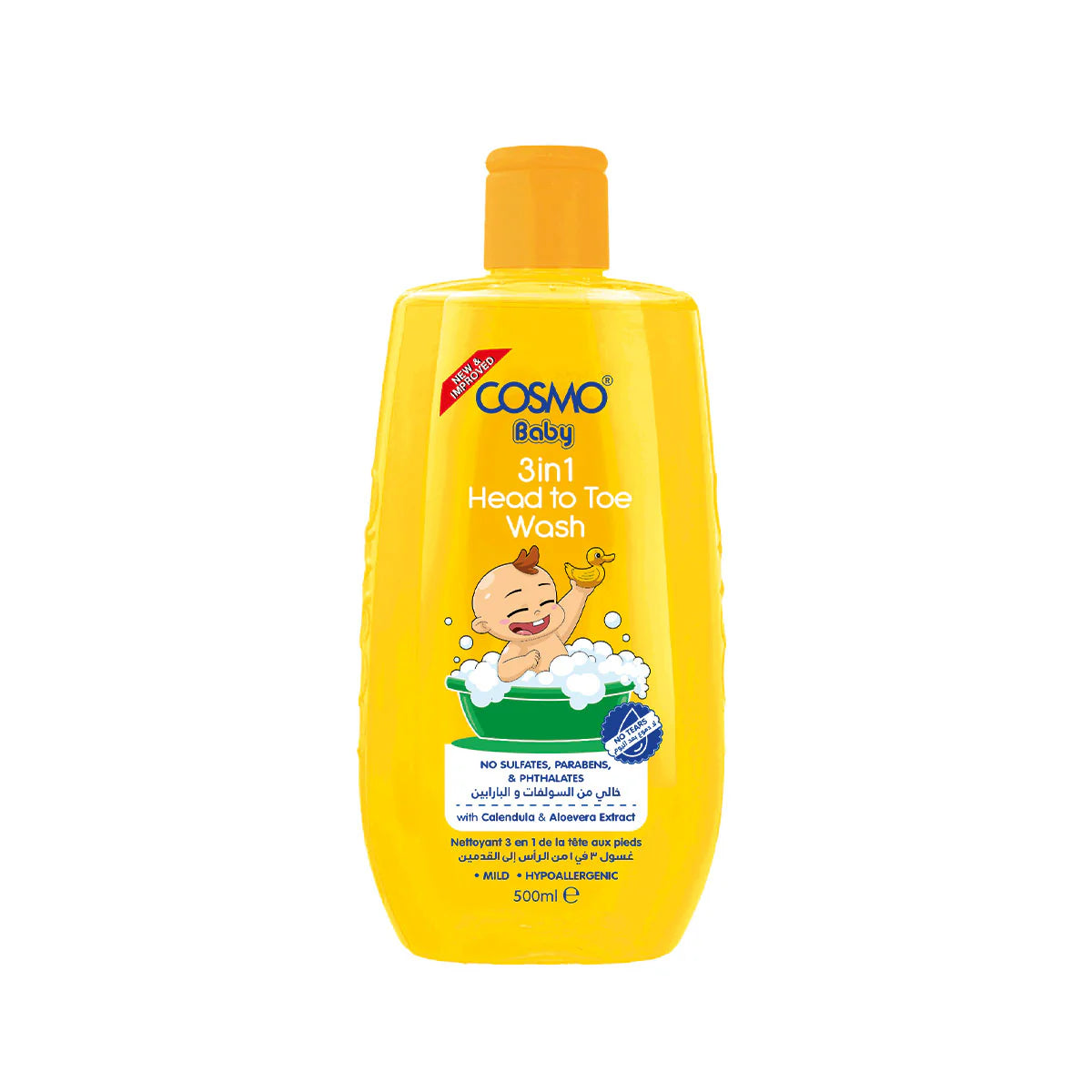 Cosmo 3 in 1 Head To Toe Wash for Hair, Body & Everyday Freshness