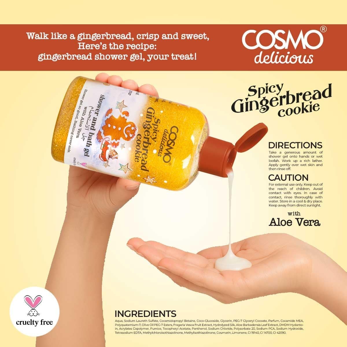 COSMO  DELICIOUS SPICY GINGERBREAD COOKIE 3PCS KIT