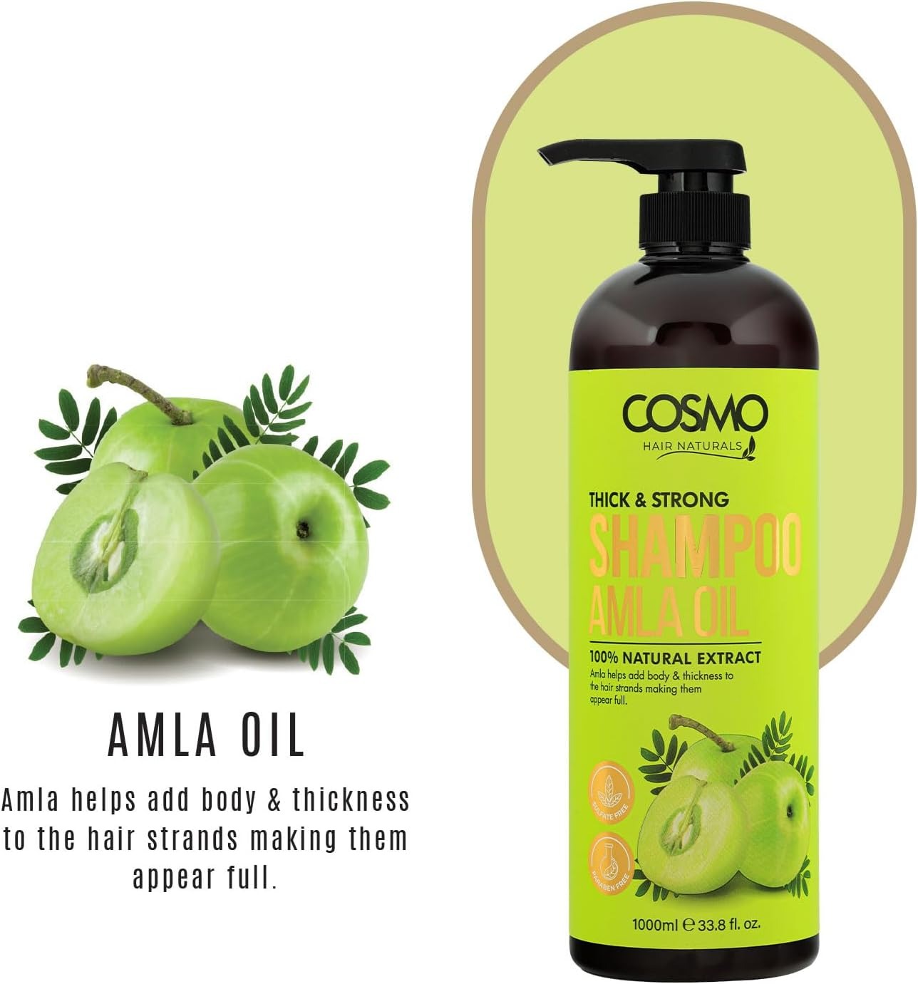 Amla Oil Extra Volume Shampoo - 1000Ml