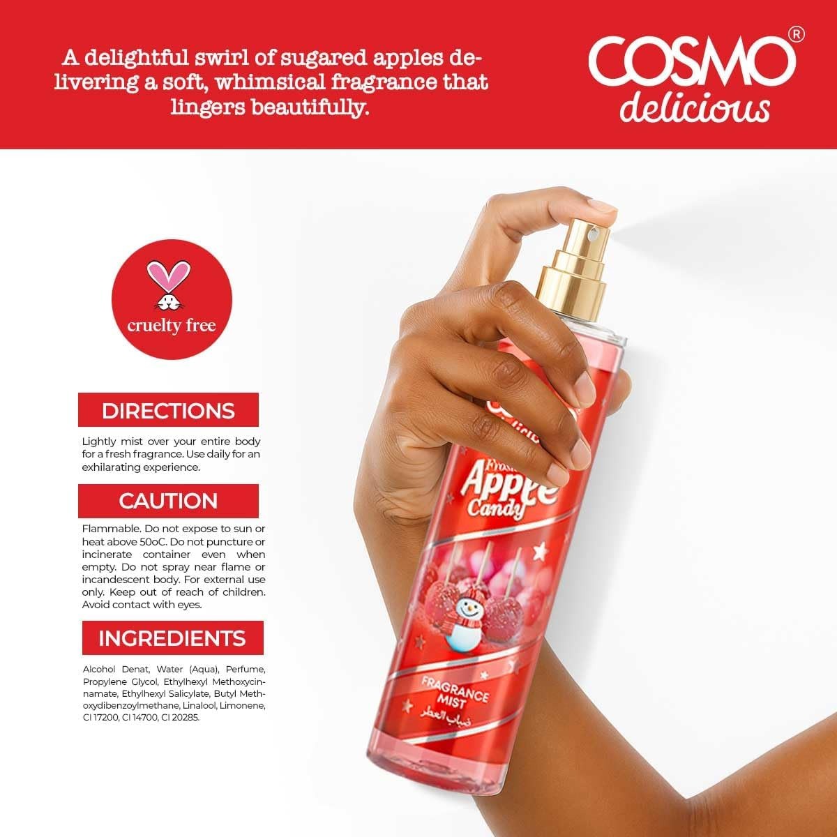 COSMO  DELICIOUS FROSTED APPLE CANDY 3PCS KIT