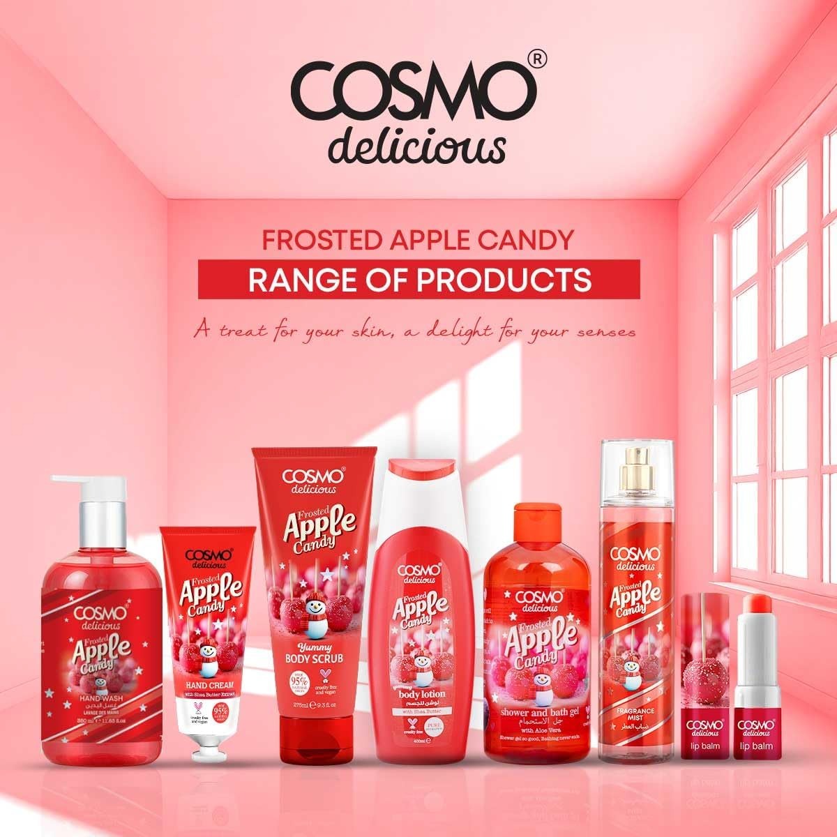 COSMO  DELICIOUS FROSTED APPLE CANDY 3PCS KIT