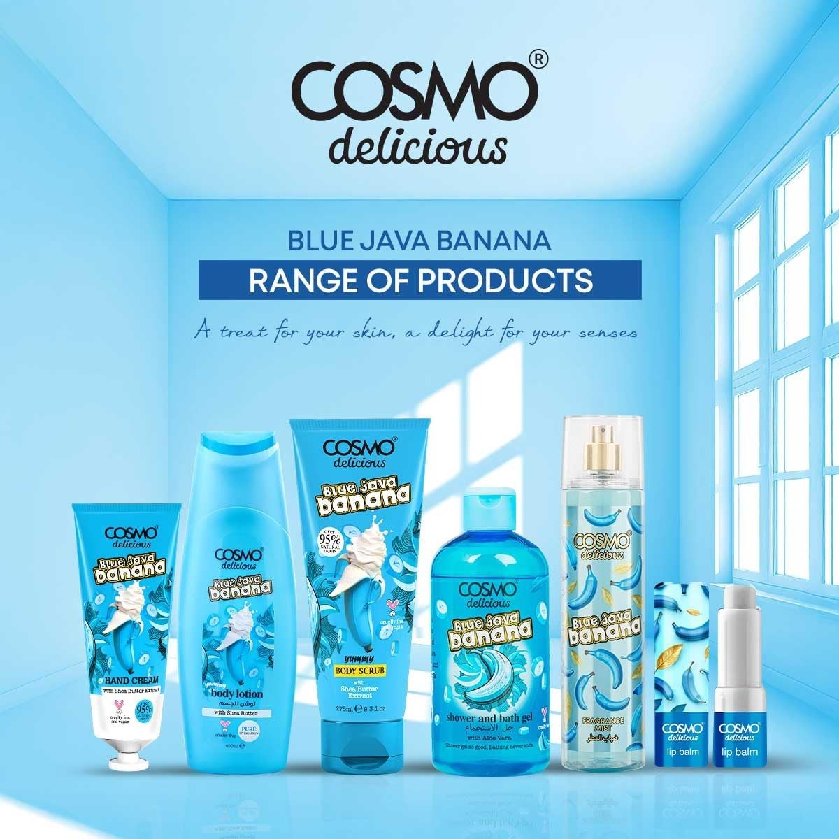 COSMO DELICIOUS BLUE JAVA BANANA 3PCS KIT
