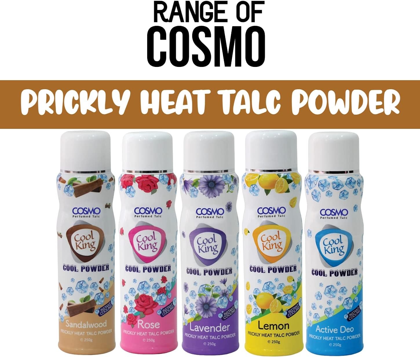 COSMO PERFUMED TALC COOL POWDER LEMON