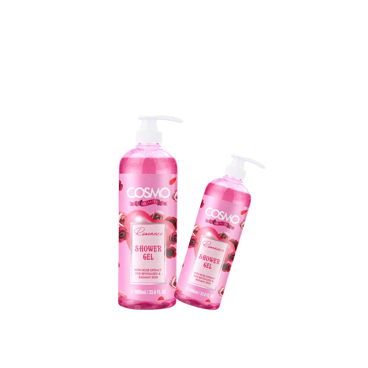 Beaute Romance Shower Gel 1000ml & 480ml - Pack Of 2