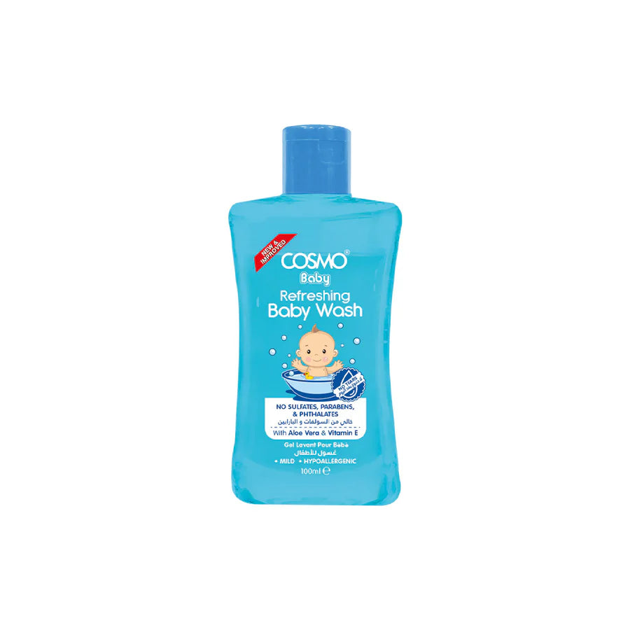 Cosmo Refreshing Baby Wash Pure & Refreshing Daily Baby Wash for Soft, Delicate Skin 500ml