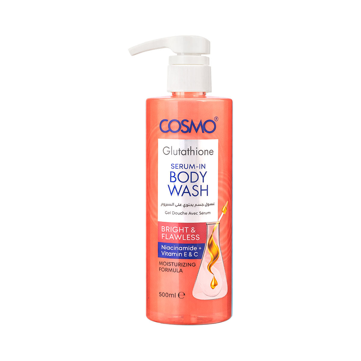 cosmo glutathione COSMO GLUTATHIONE SERUM IN BRIGHT & DEWY BODY WASH