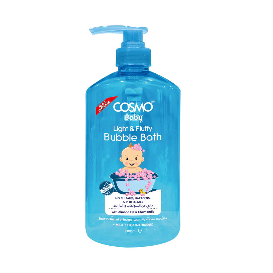 Cosmo Light & Fluffy Baby Bubble Bath Nourishing Foamy Bath for Little Ones 500ml