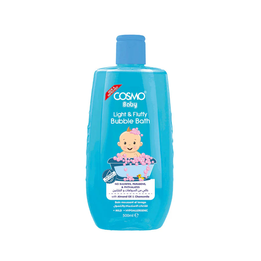 Cosmo Light & Fluffy Baby Bubble Bath Nourishing Foamy Bath for Little Ones 500ml