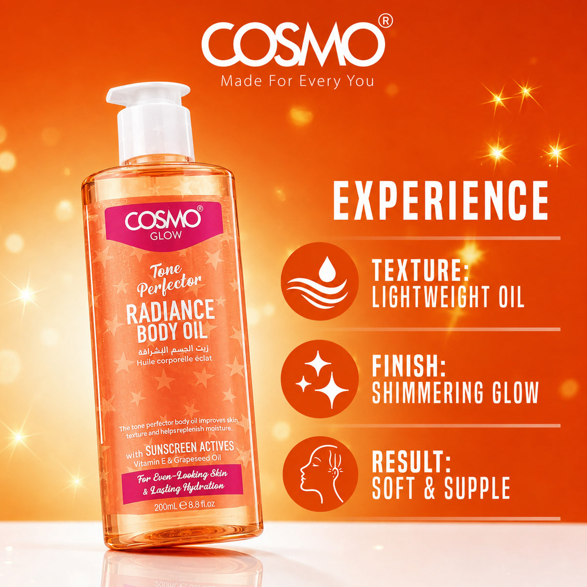Cosmo Glow - Tone Perfector Radiance Body Oil