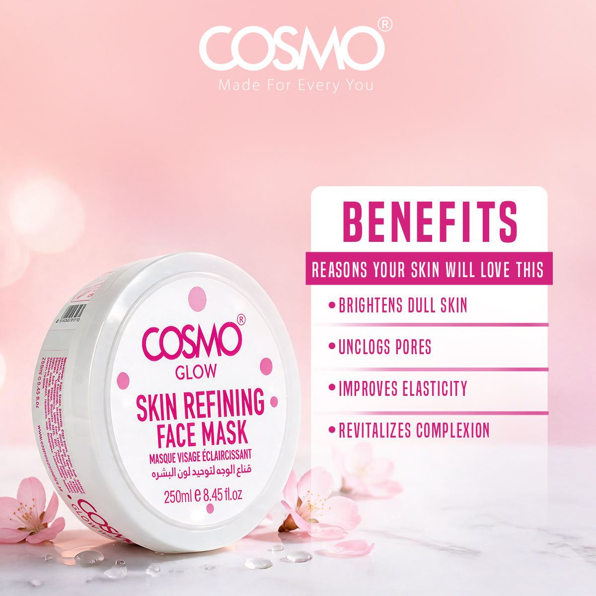 Cosmo Glow - Skin Refining FaceMask