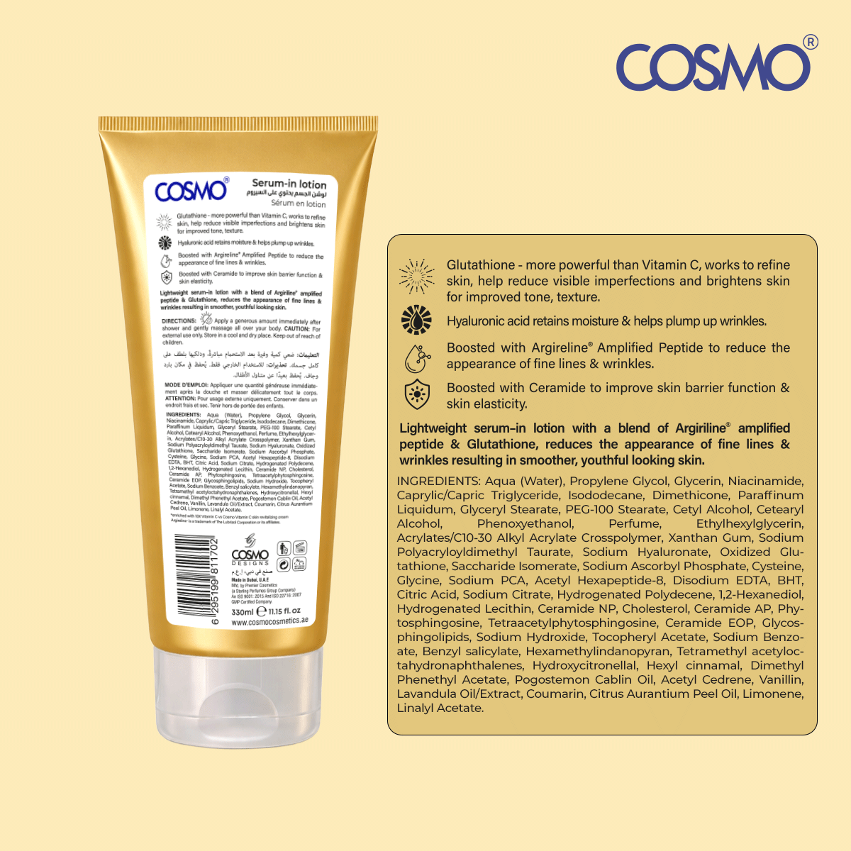 COSMO BODY SERUM IN LOTION ANTI WRINKLE