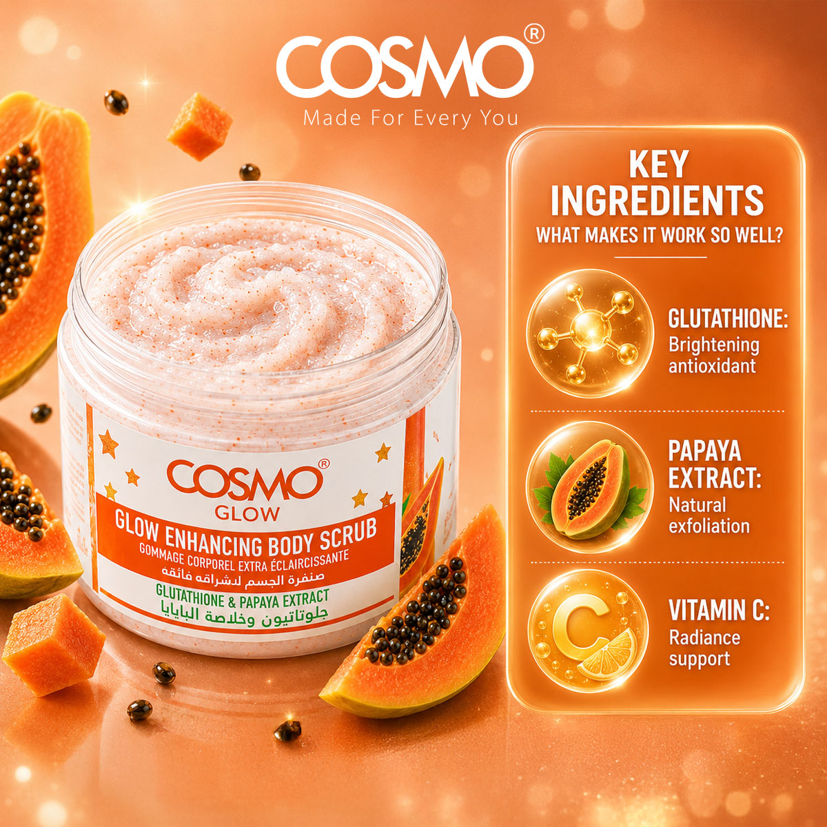 Cosmo Glow - Glow Enhancing Body Scrub