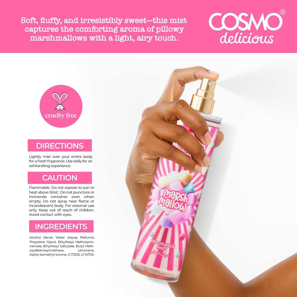 COSMO  DELICIOUS SWEET MARSHMALLOW 3PCS KIT