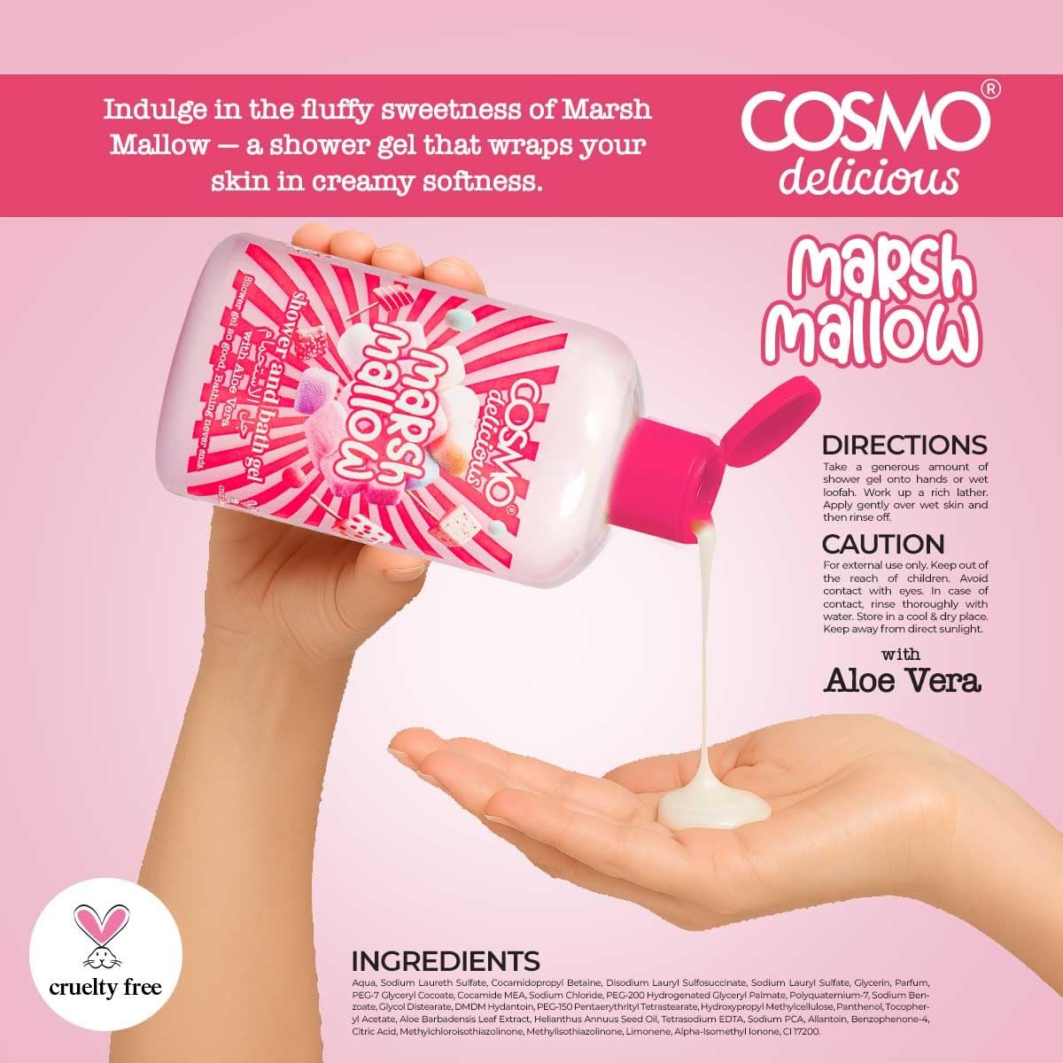 COSMO  DELICIOUS SWEET MARSHMALLOW 3PCS KIT