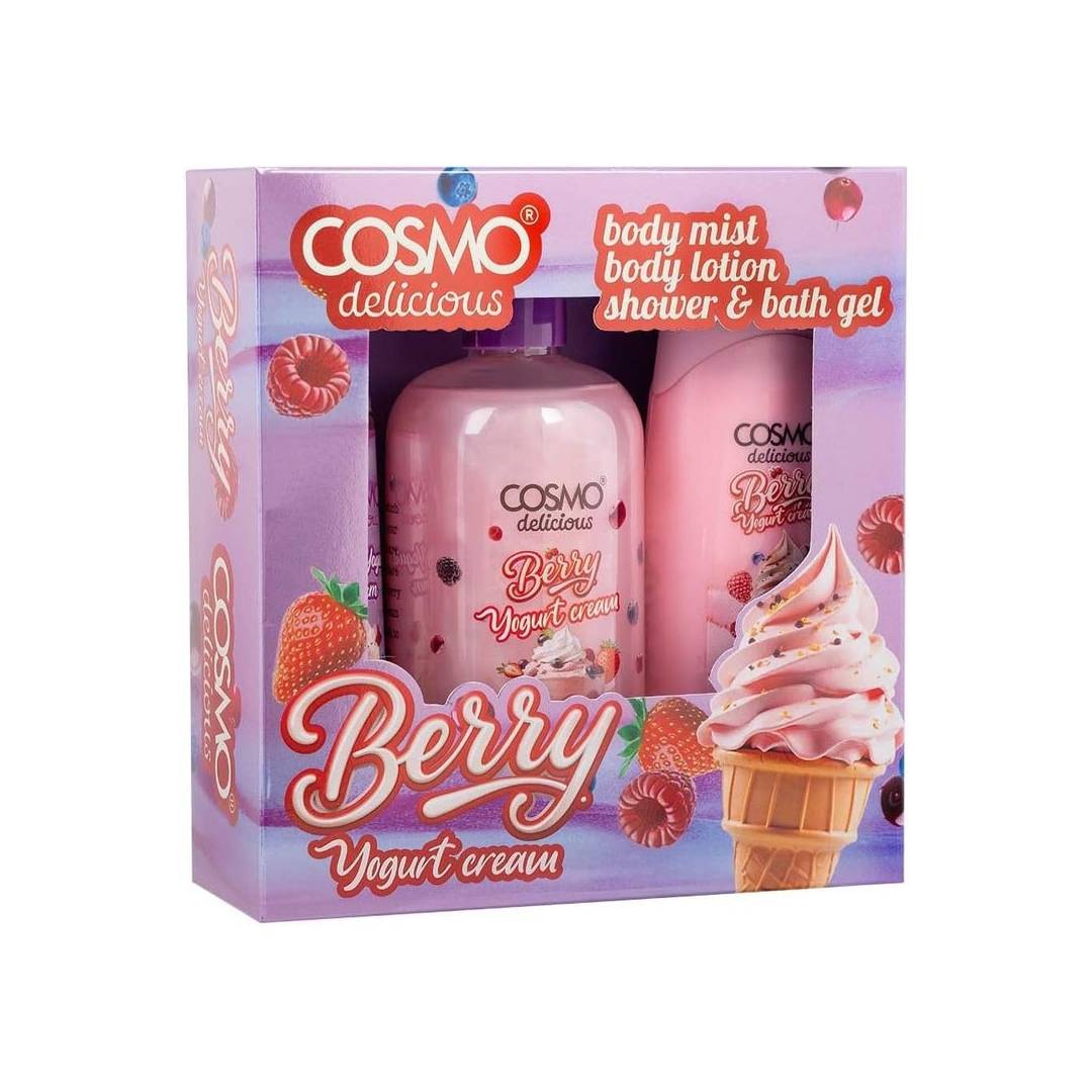 COSMO DELICIOUS BERRY YOGURT CREAM 3PCS KIT