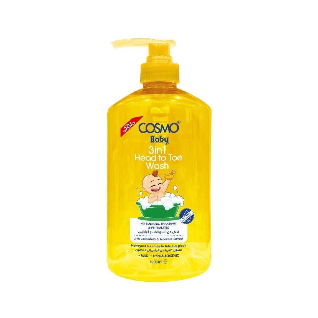 COSMO 3 IN 1 HEAD TO TOE WASH