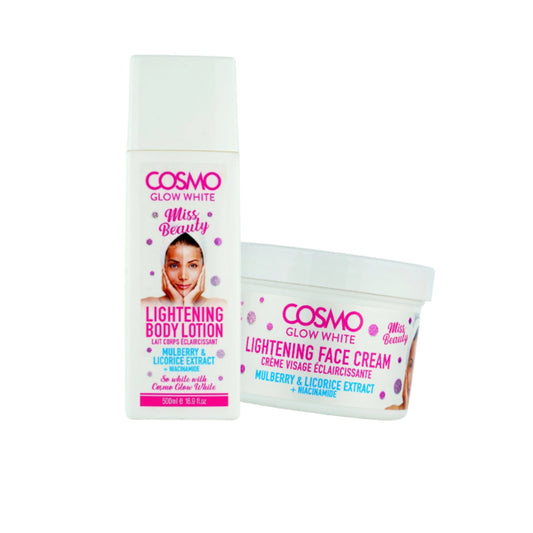 Valentine Combo - Glow White Lightening Body Lotion - Glow White Lightening Face Cream