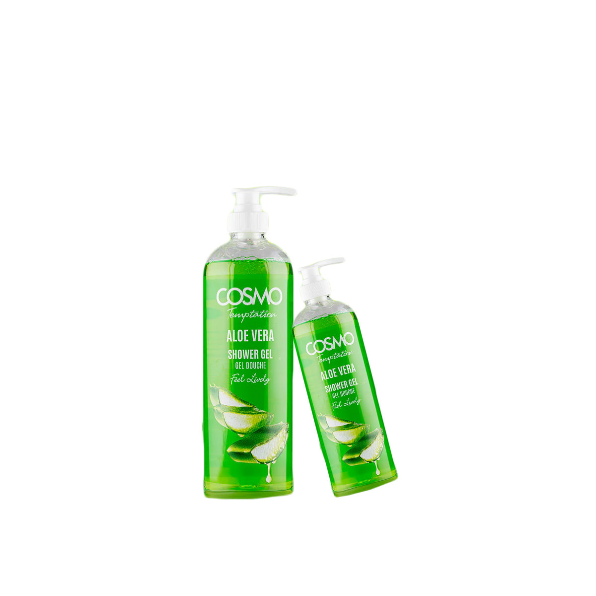 Temptation Aloe Vera Shower Gel 1000ml & 480ml - Pack Of 2