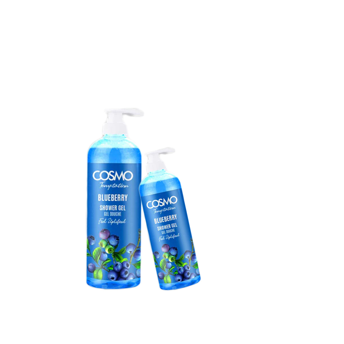 Temptation Shower Gel Blueberry 1000ml & 480ml - Pack Of 2