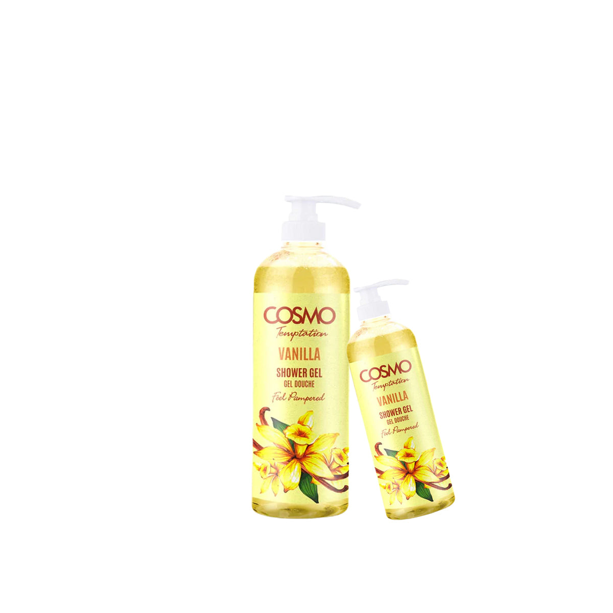 Temptation Wild Vanilla Shower Gel 1000ml & 480ml - Pack Of 2