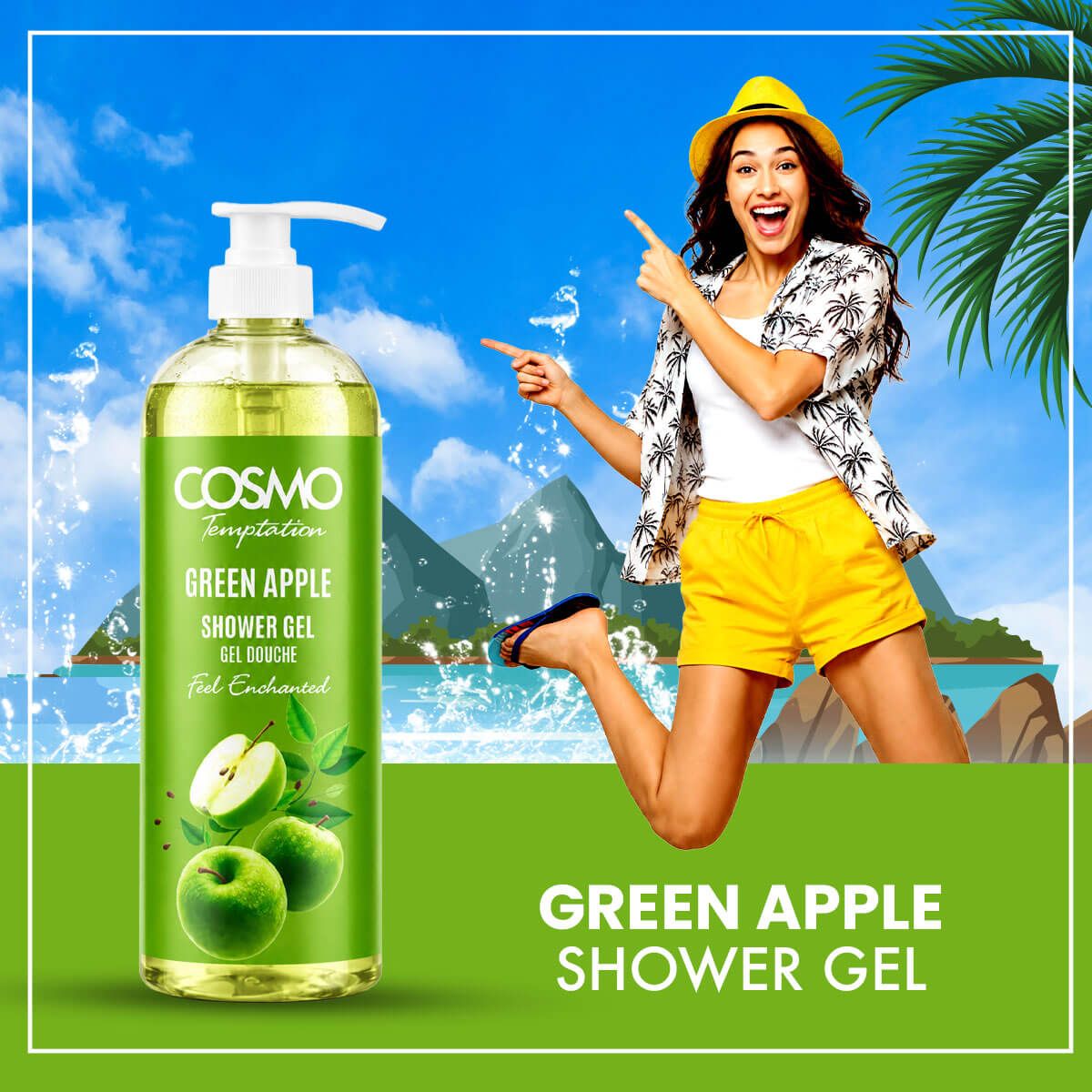 Temptation Shower Gel - Green Apple