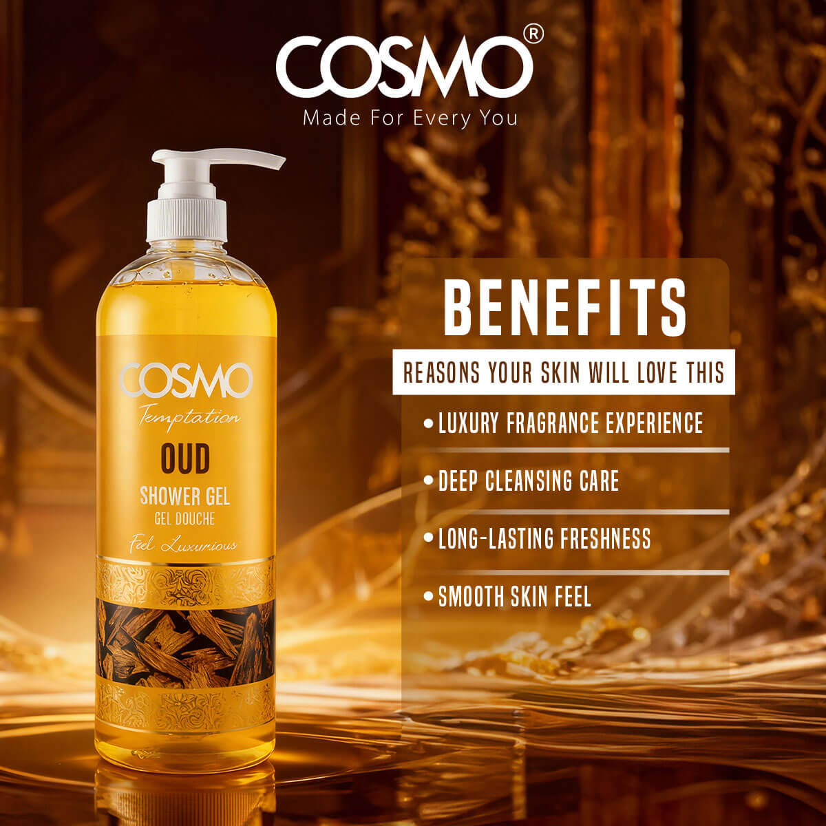 Temptation Shower Gel - Oud