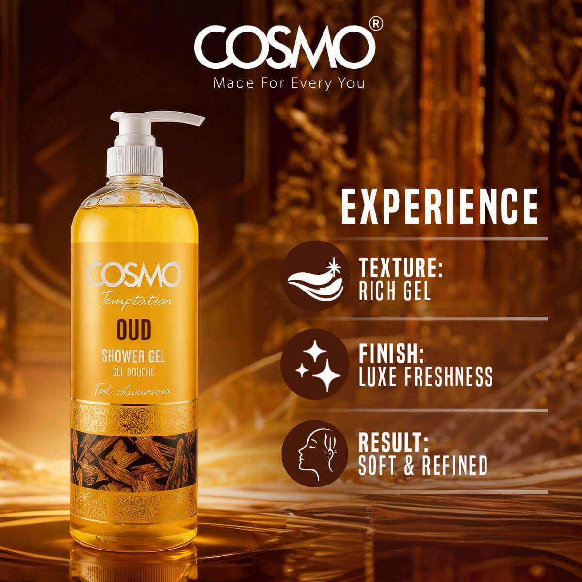 Temptation Shower Gel - Oud