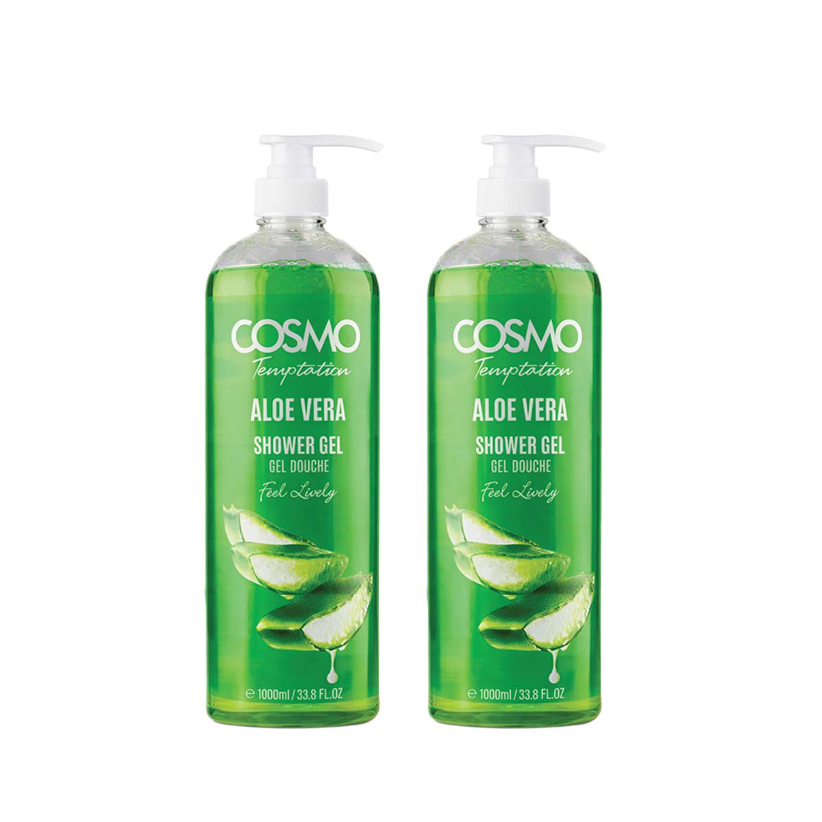 Aloe Vera Shower Gel 1000ml & 480ml - Pack Of 2