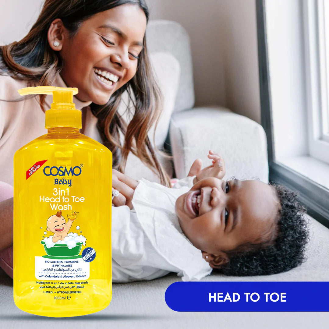 Cosmo in Head To Toe Wash for Hair, Body Everyday Freshness 500ml