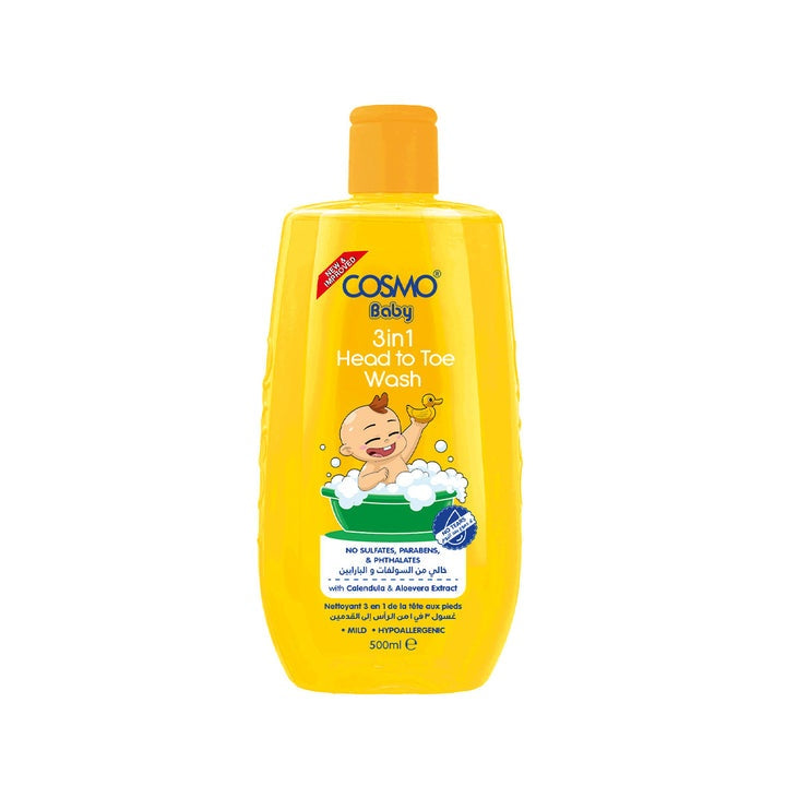 COSMO 3 IN 1 HEAD TO TOE WASH