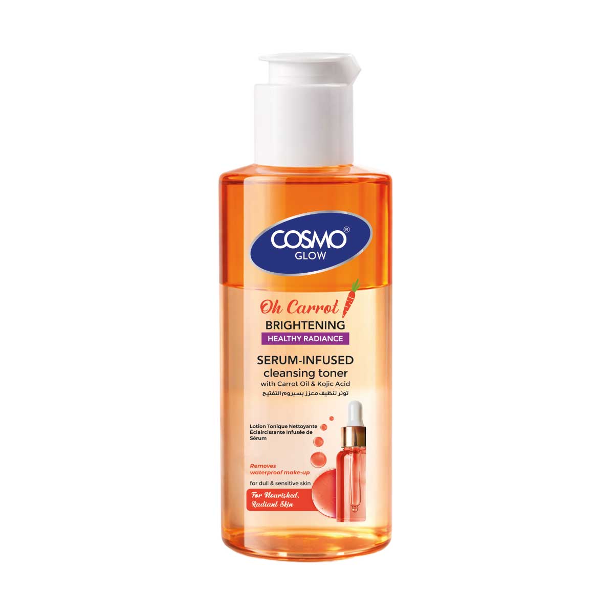 Cosmo Glow - Oh Carrot Brightening Serum Infused Cleansing Toner