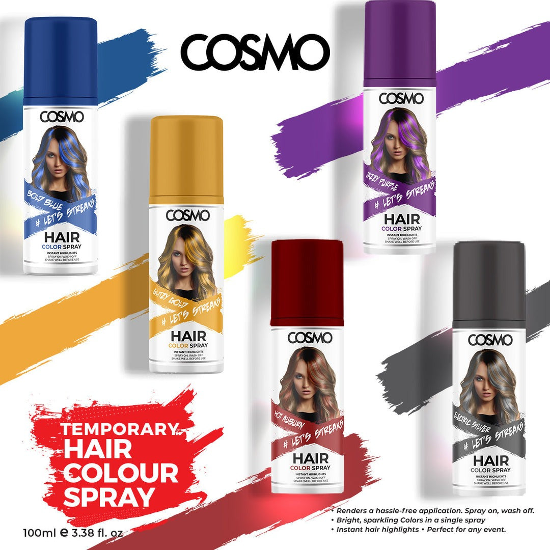 COSMO ELECTRIC SILVER HAIR COLOUR SPRAY