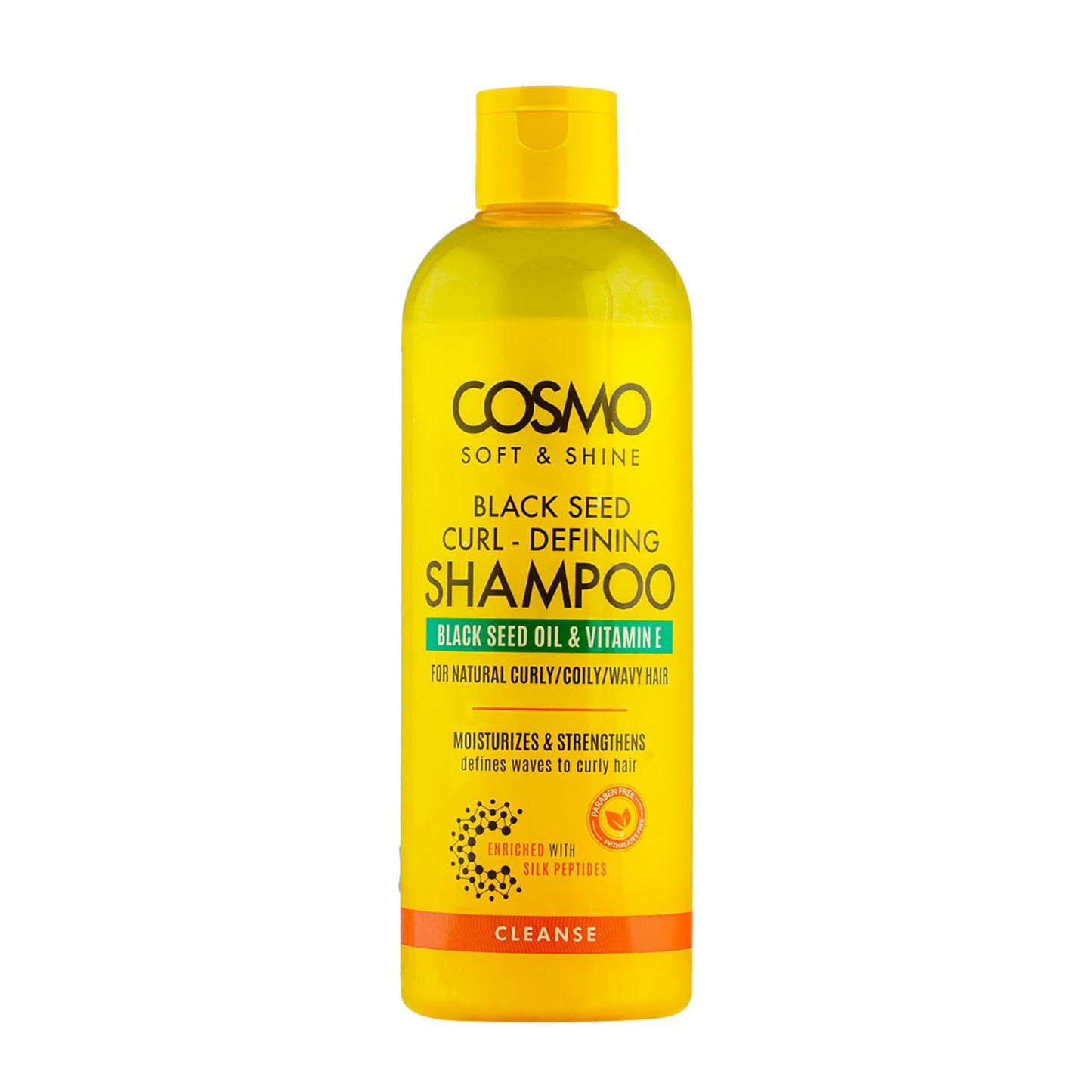 Cosmo Soft & Shine Black Seed Curl - Defining Shampoo Cleanse “ 480Ml