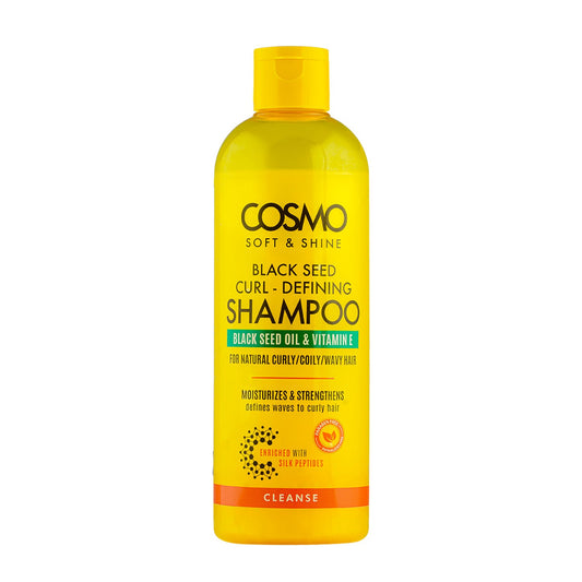 Cosmo Soft & Shine Black Seed Curl - Defining Shampoo Cleanse “ 480Ml