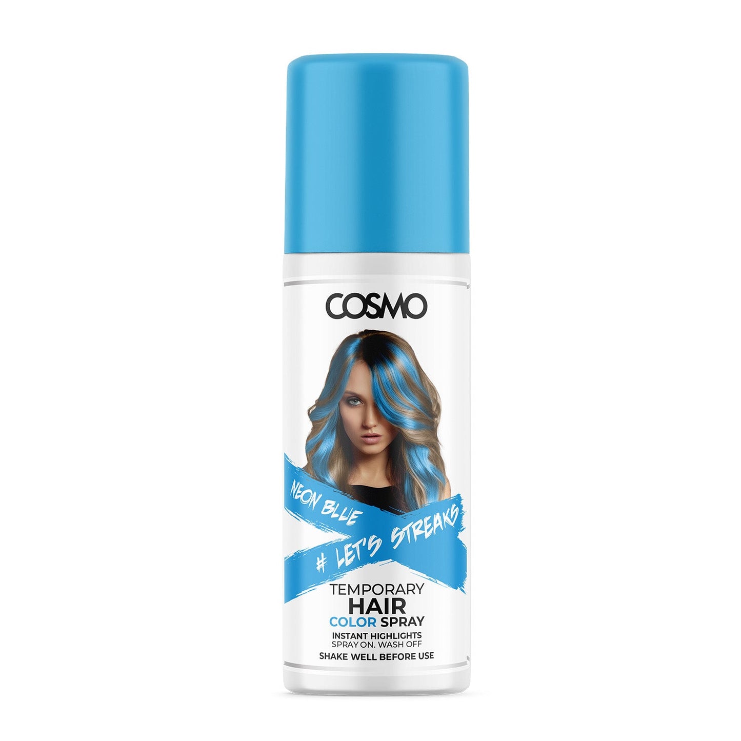 Neon Hair Colour Spray - Blue