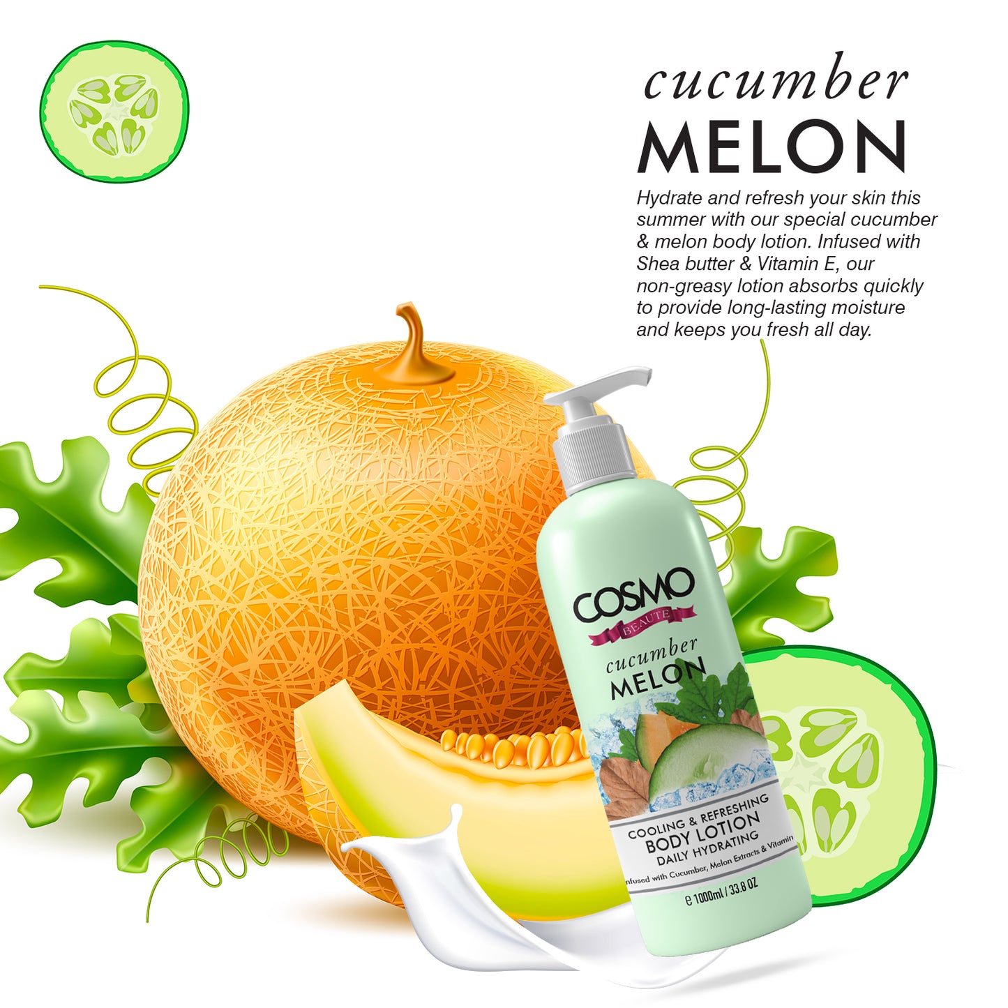 COSMO CUCUMBER MELON - BODY LOTOIN