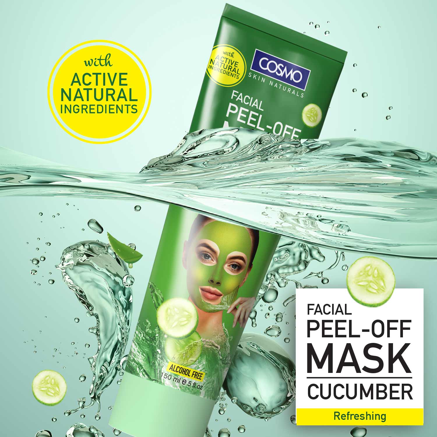 COSMO CUCUMBER PEEL-OFF MASK