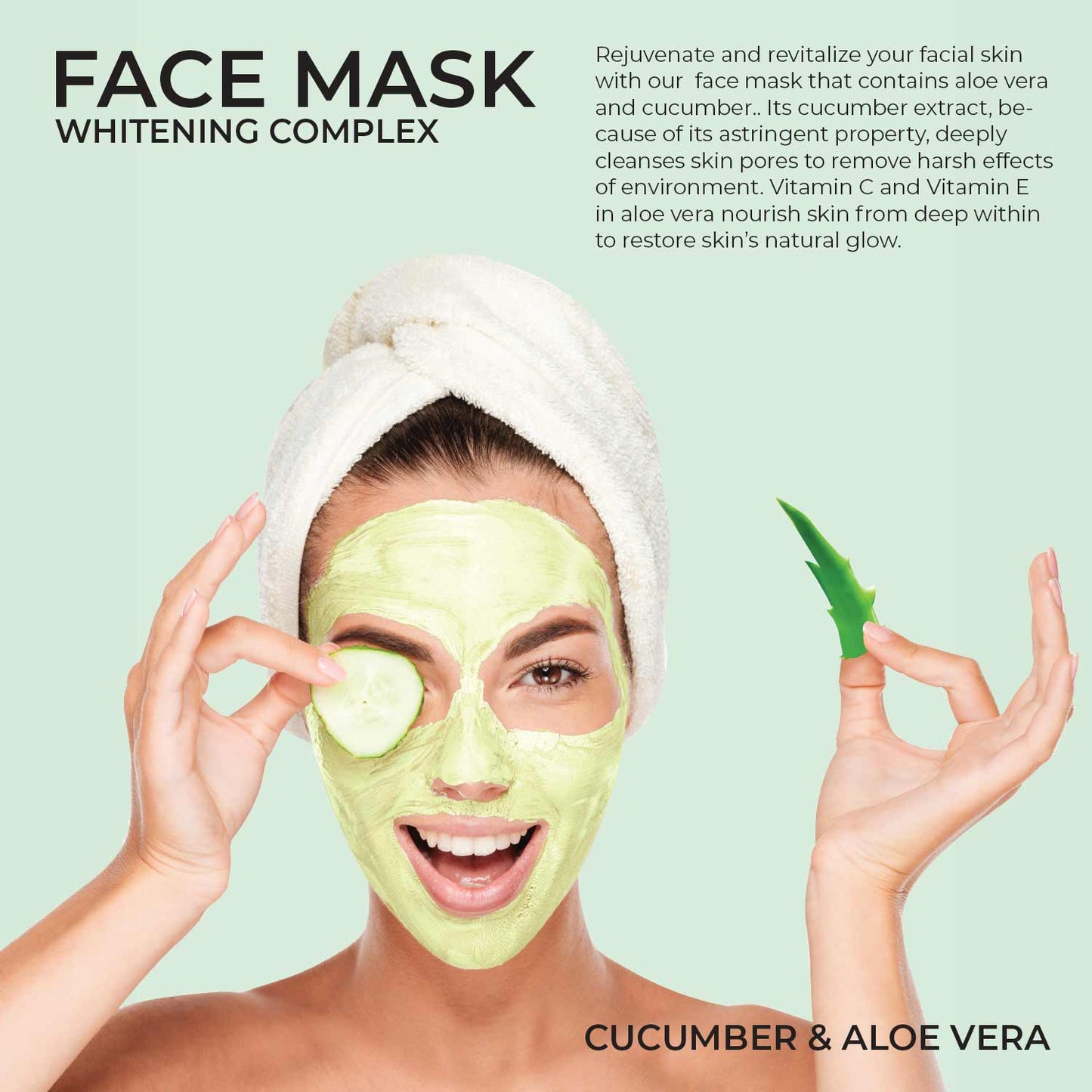 COSMO CUCUMBER & ALOE VERA FACE MASK