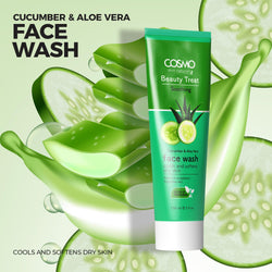 COSMO BEAUTY TREAT SOOTHING - CUCUMBER & ALOE VERA FACE WASH