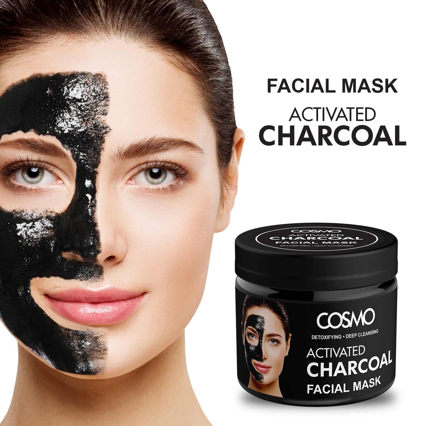 COSMO ACTIVATED CHARCOAL FACIAL MASK - 200G