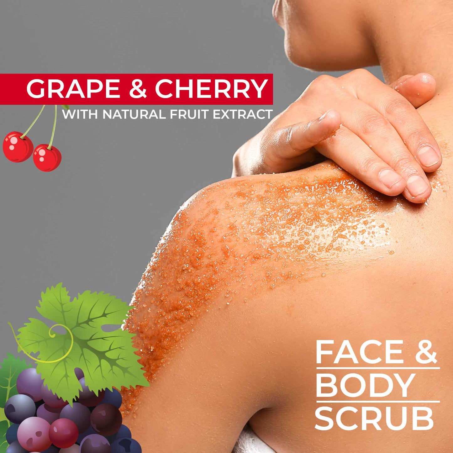 Grape & Cherry Face & Body Scrub