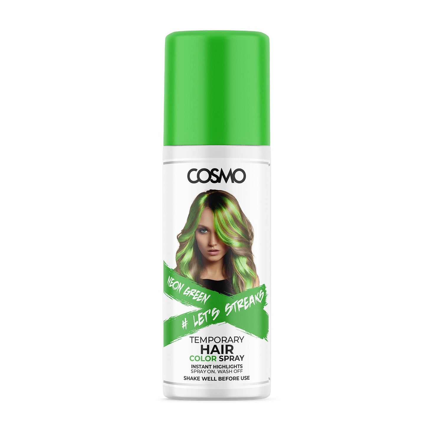 Neon Hair Colour Spray - Green