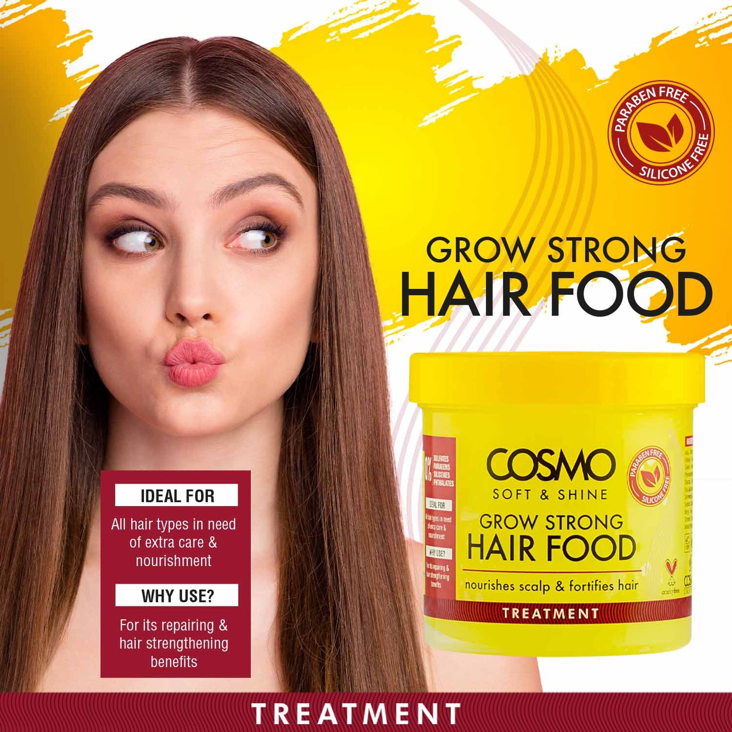 Cosmo Soft & Shine Grow Strong Hair Food Treatment 175G