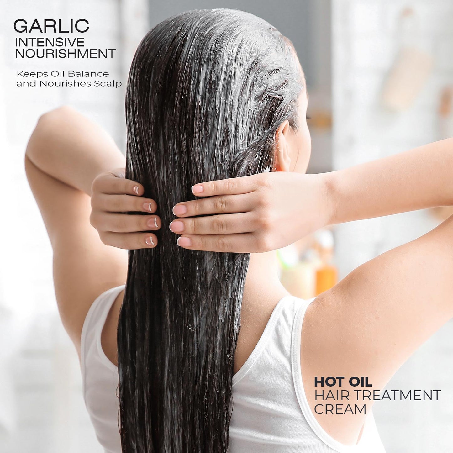 Garlic - Hot Oil Hair Treatment Cream - Intensive Nourishment