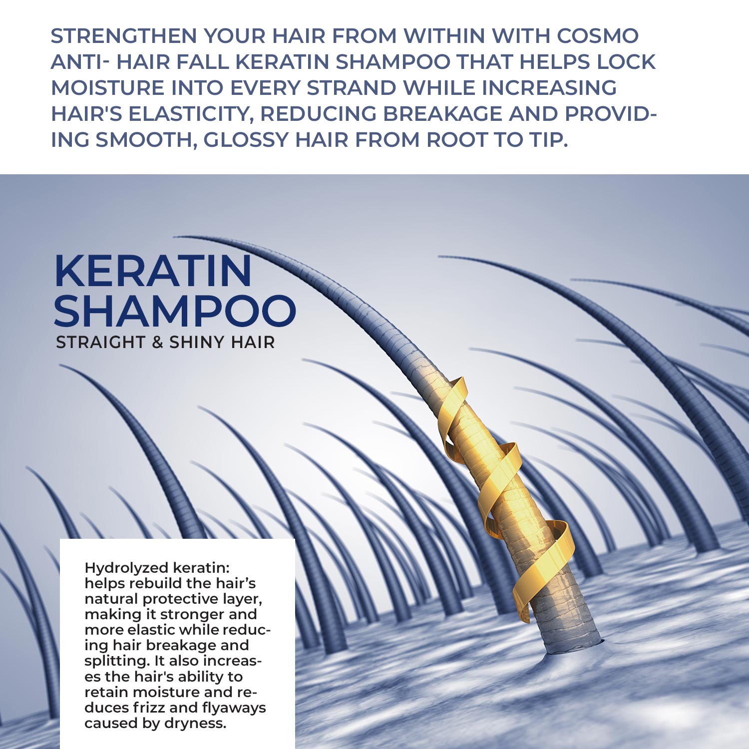 COSMO ANTI-HAIR FALL - KERATIN SHAMPOO