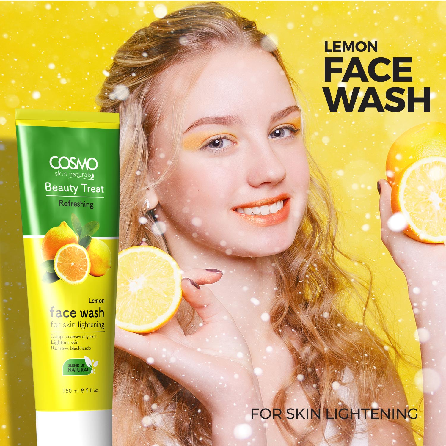 COSMO BEAUTY TREAT REFRESHING - LEMON FACE WASH