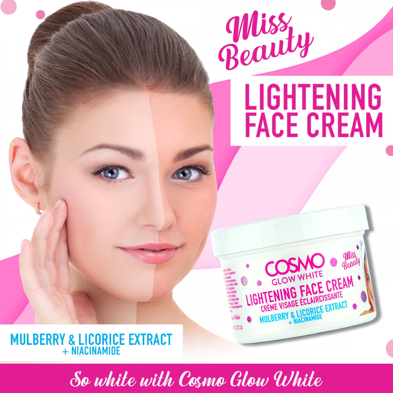 Cosmo Glow White - Lightening Face Cream - 125ML