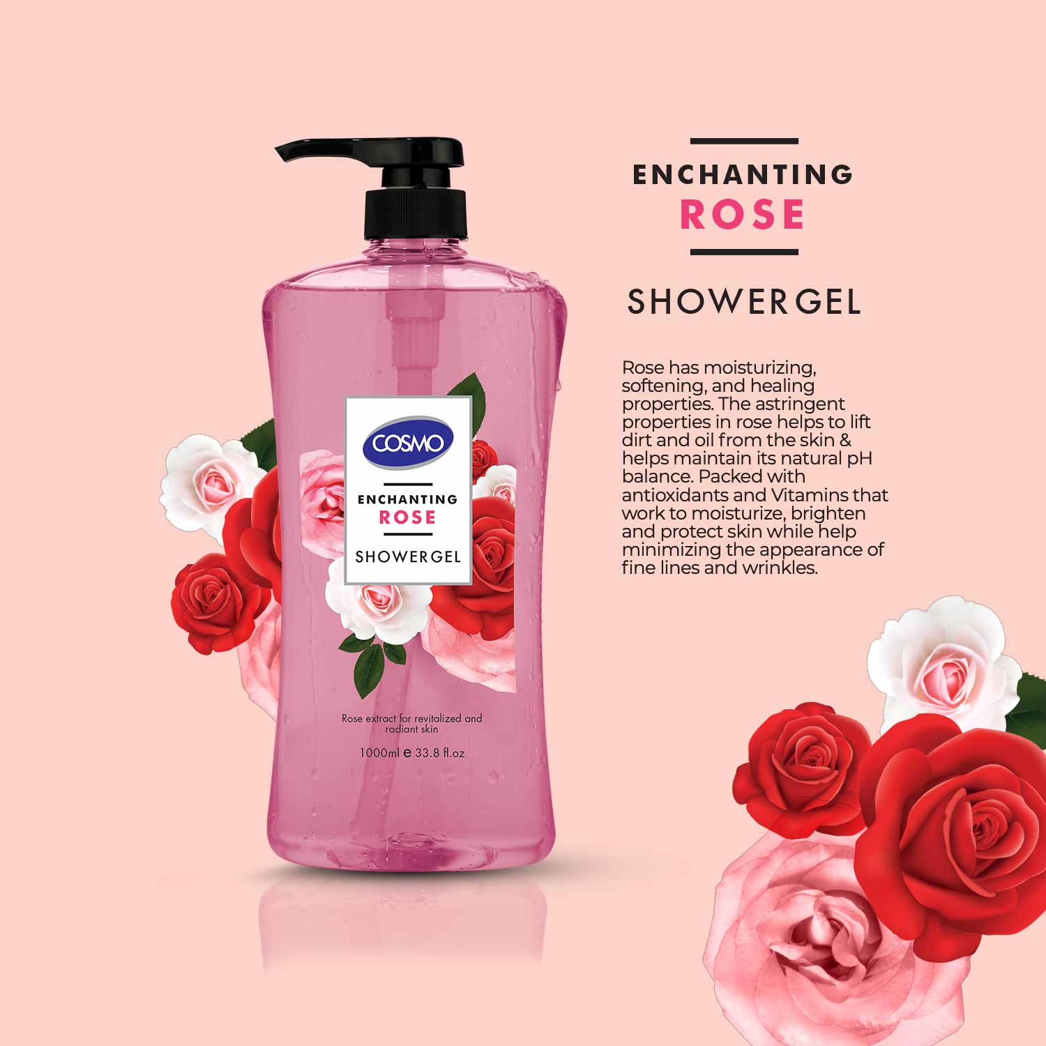 COSMO ENCHANTING ROSE - SHOWER GEL