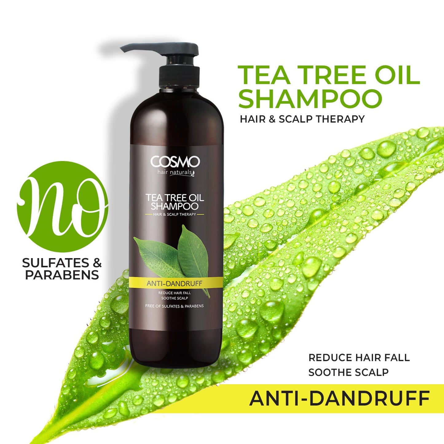 COSMO ANTI DANDRUFF - TEA TREE OIL SHAMPOO